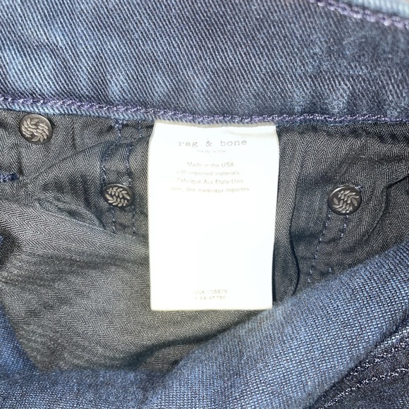 Rag & Bone Fit 1 Skinny Jeans Denim Blue Men's Size 30x32 Color ELM - Picture 7 of 8